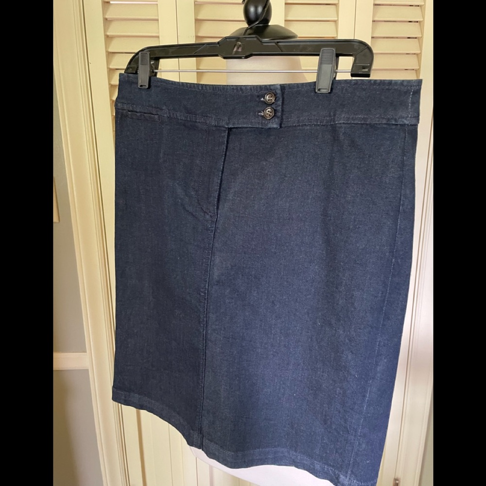 NWOT Talbots Denim pencil skirt